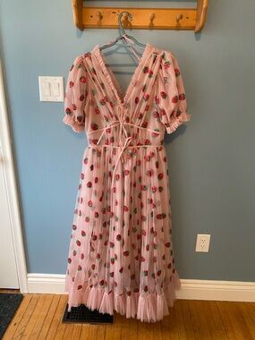 Lirika Matoshi Strawberry Midi Dress